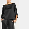 PLANET - Off Shoulder Sateen Blouson