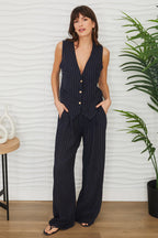 MILIO MILANO - Linen Pinstripe Trouser image 2