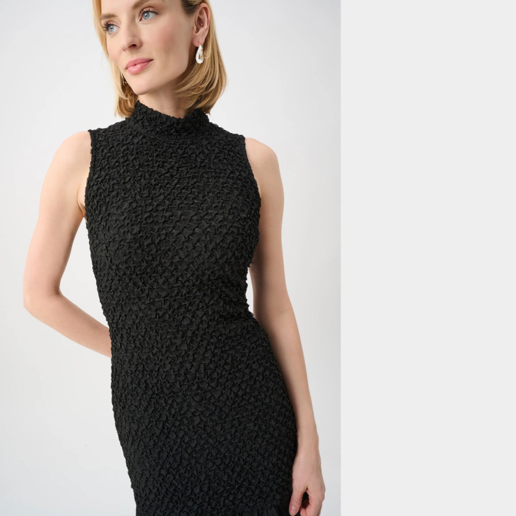 Joseph Ribkoff - Bubble Knit Drop Waist Dress