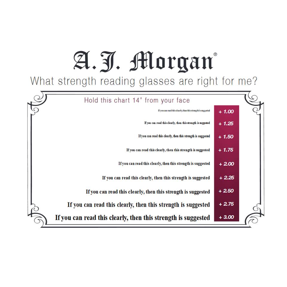 AJ Morgan - Classic Unisex Readers, Interview image 6