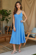 MILIO MILANO - Linen Maxi Slip Dress image 1