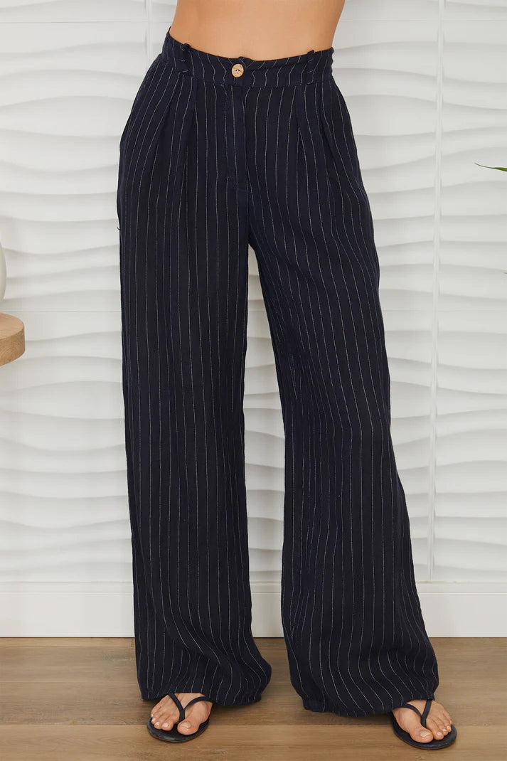 MILIO MILANO - Linen Pinstripe Trouser image 1