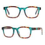 AJ Morgan - Classic Unisex Readers, Interview - 2.00, TORTOISE / TEAL image