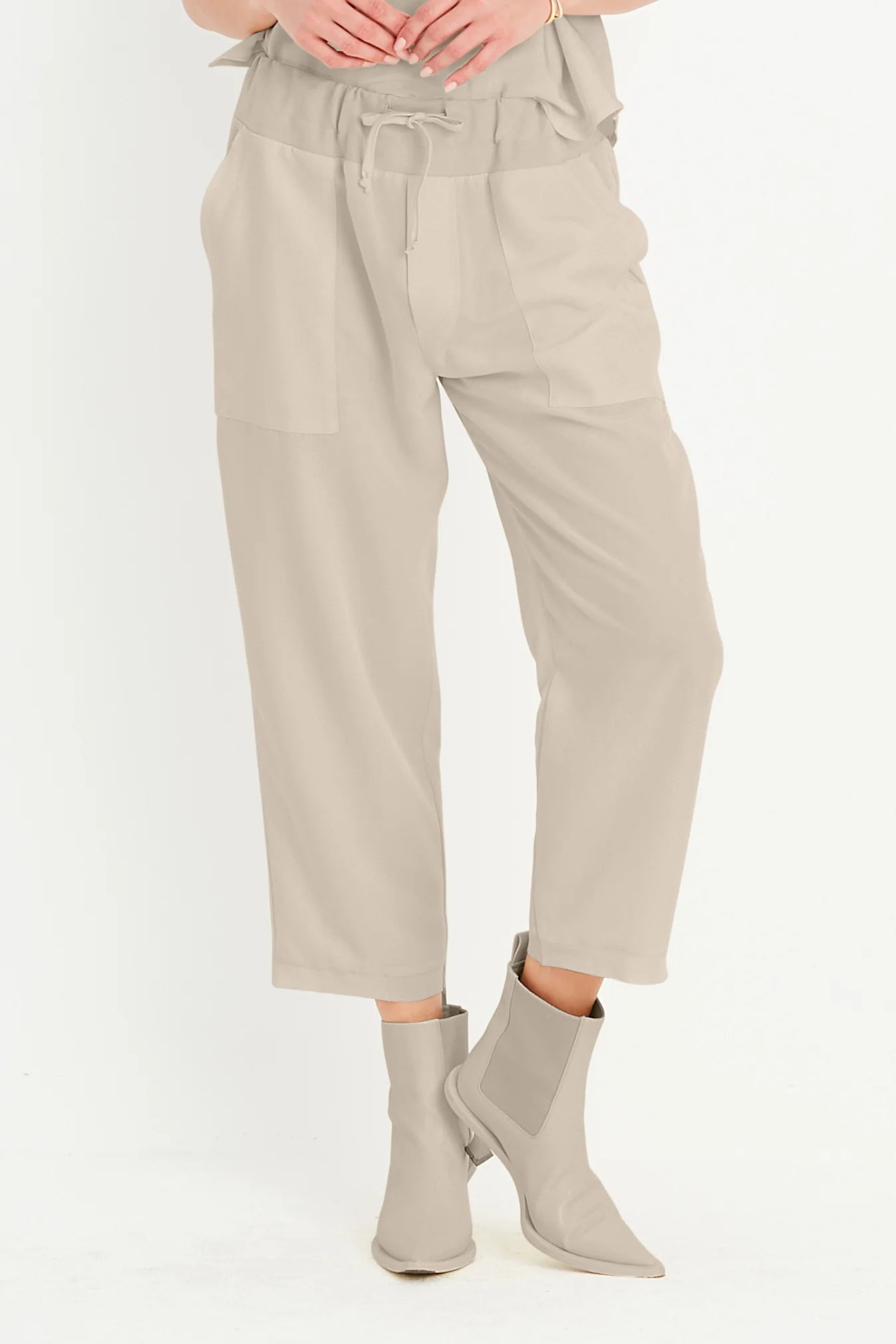 PLANET - Peachskin Sweat Pants - 0, FAWN image