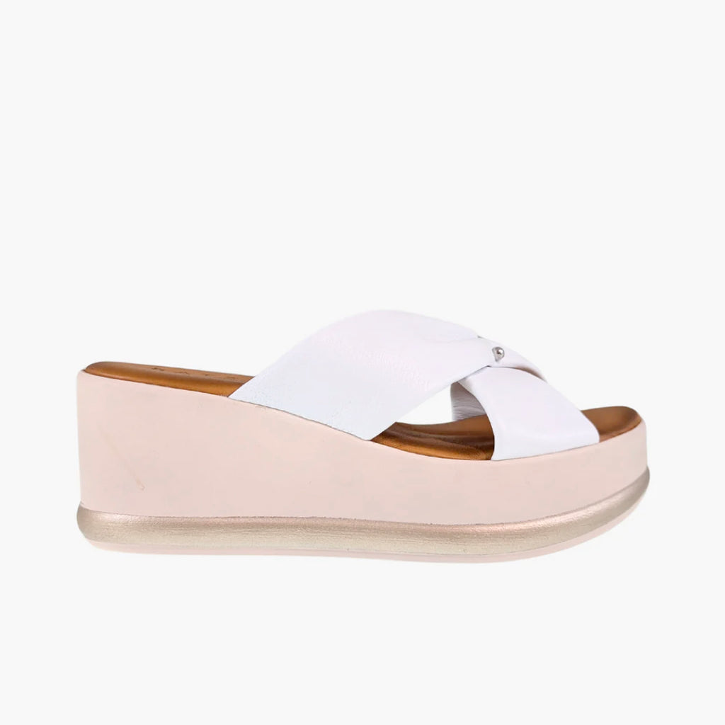 ATELIERS - Corine Leather Platform - 36, White image