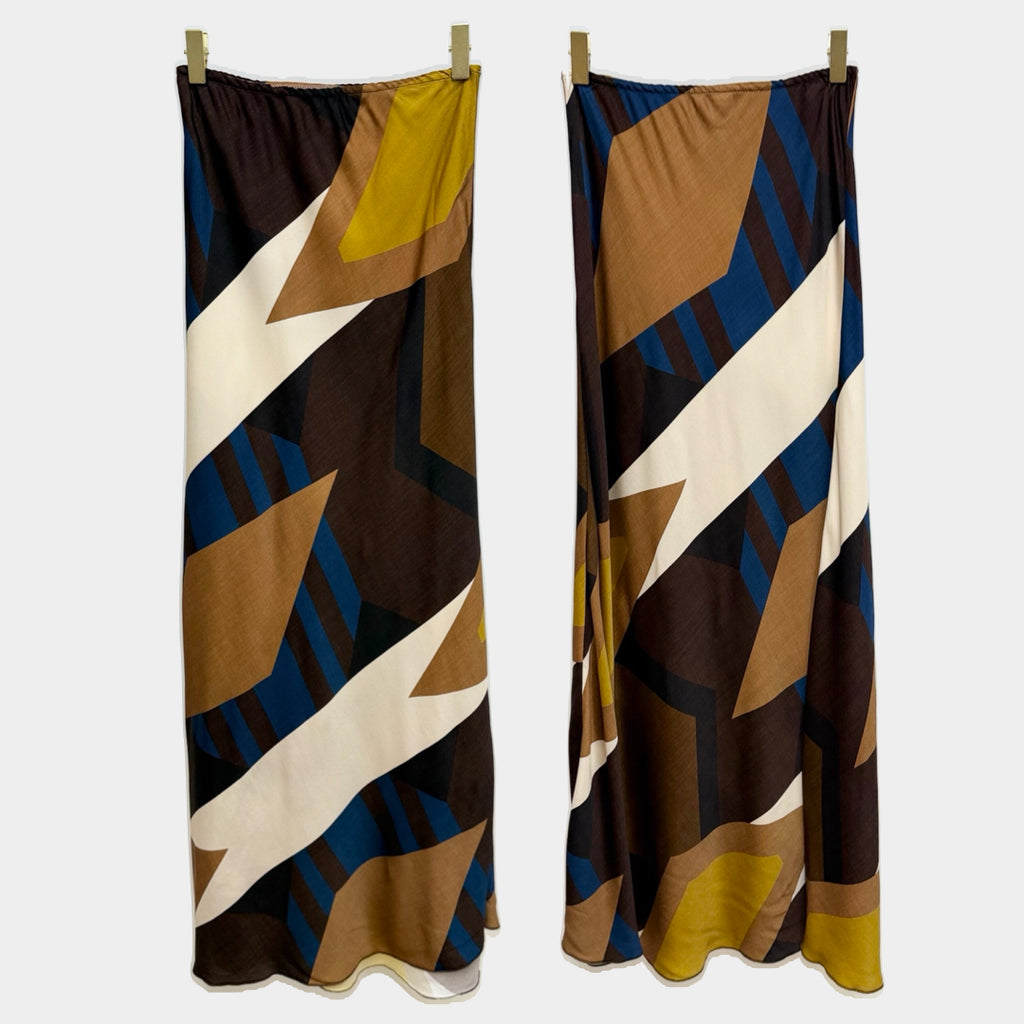 MILIO MILANO - Asymetric Silky Maxy Skirt