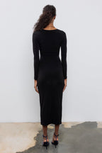 BSL - V-Neck Drapeli Midi Dress image 3