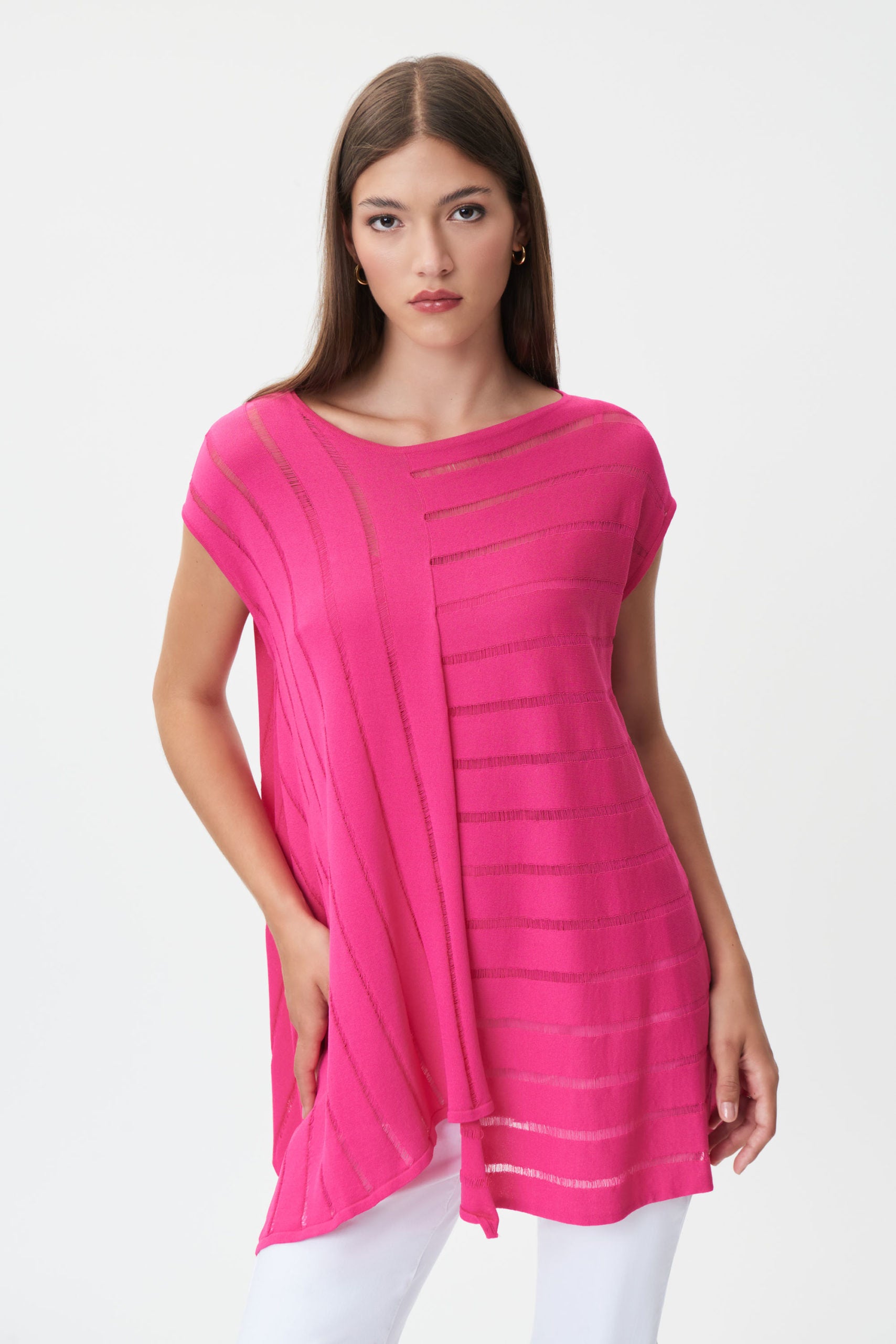 Joseph Ribkoff - Asymmetric Hem Twin Set Tunic image 7
