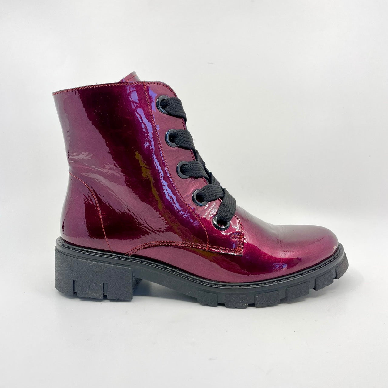 ara - Debbie Side-Zip Lugsole - 10.5, CHILI image