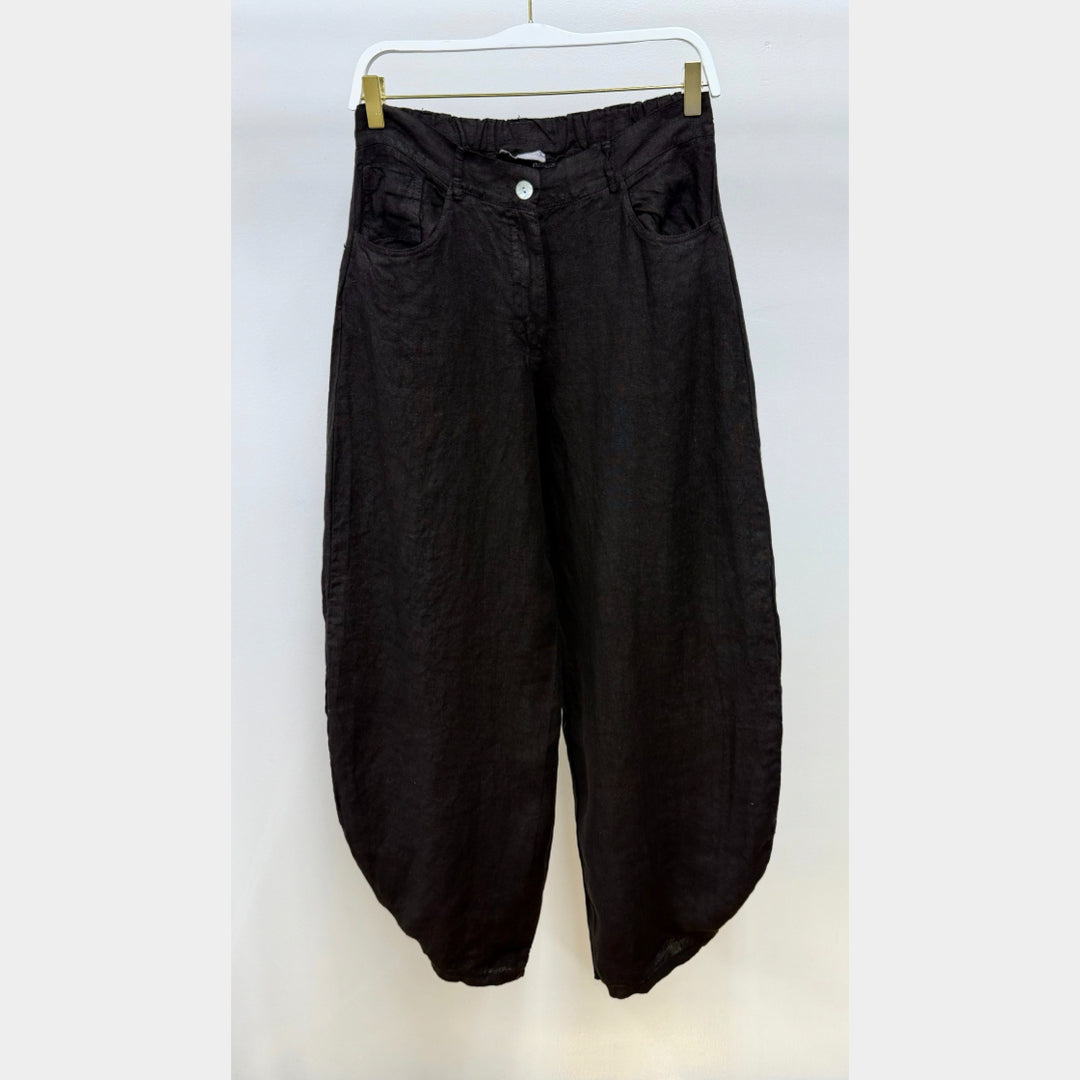 MILIO MILANO - Linen Barrel Pants