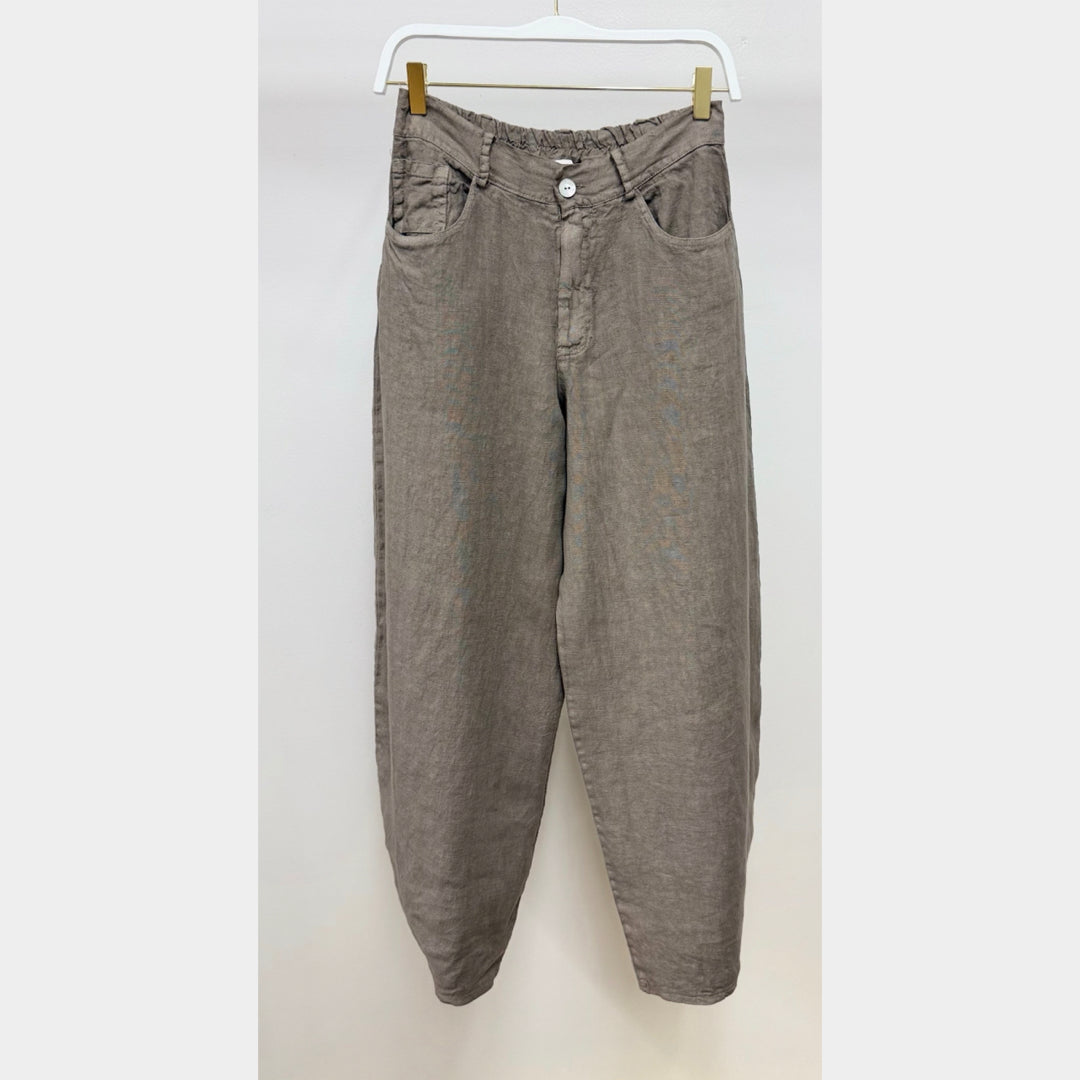 MILIO MILANO - Linen Barrel Pants