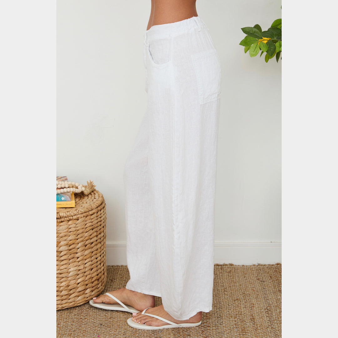MILIO MILANO - Linen Barrel Pants