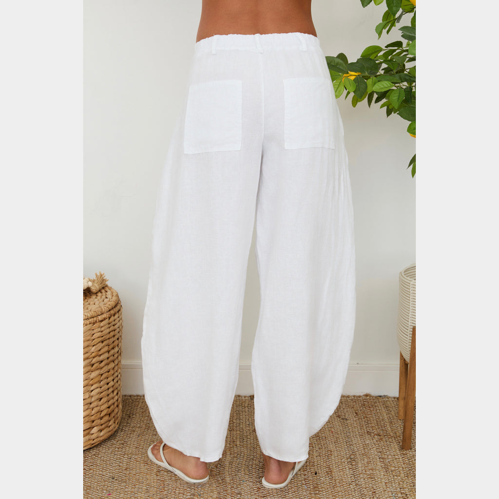 MILIO MILANO - Linen Barrel Pants