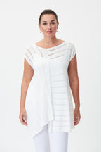 Joseph Ribkoff - Asymmetric Hem Twin Set Tunic image 4