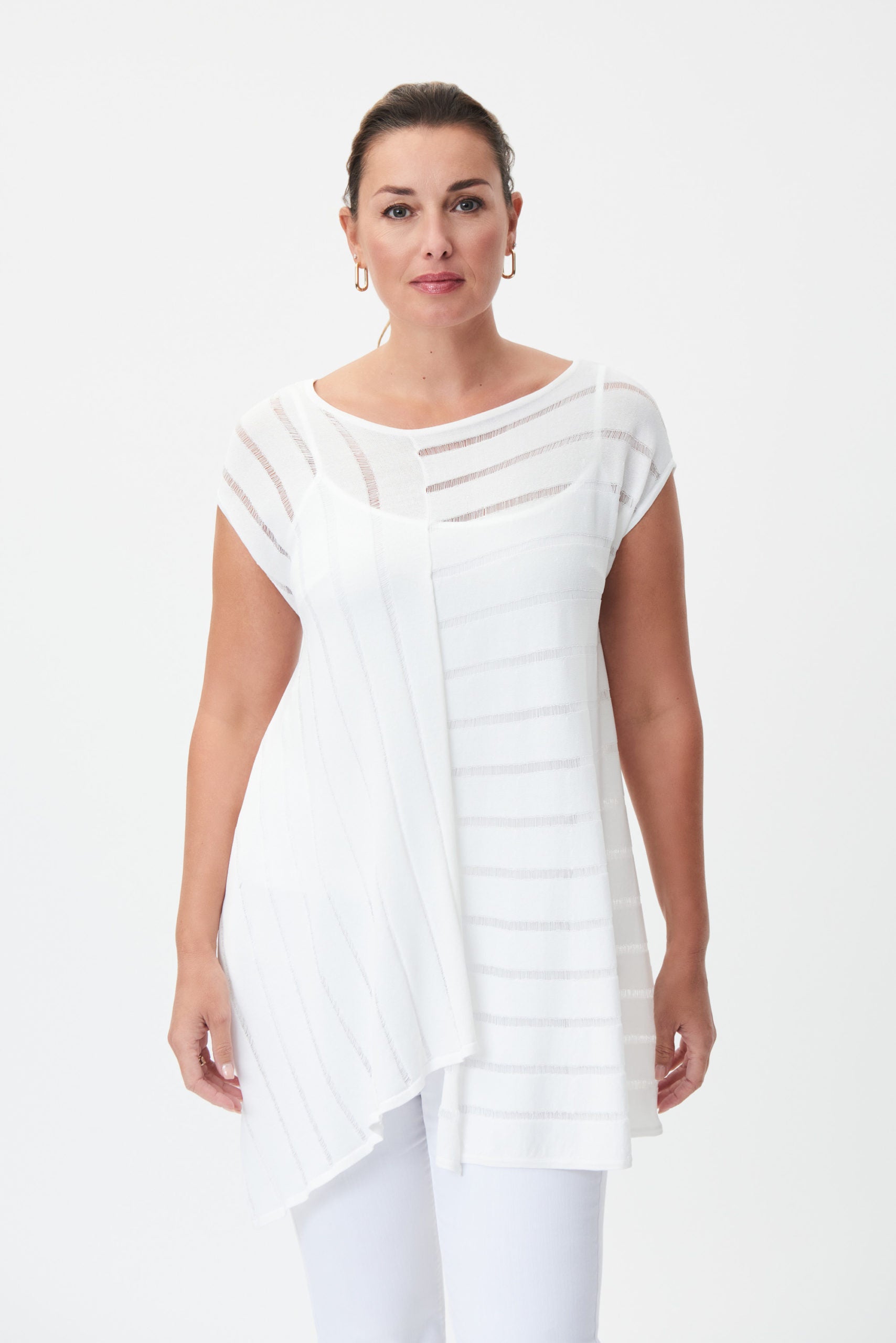 Joseph Ribkoff - Asymmetric Hem Twin Set Tunic image 4