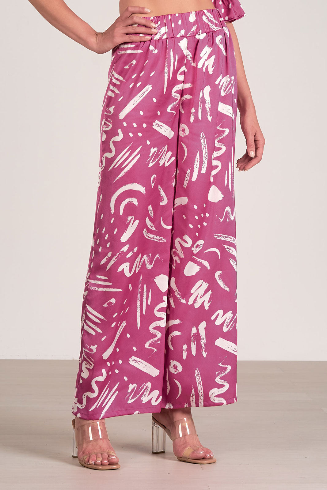 Elan - Printed Pants w/ Elastic Waist image 2