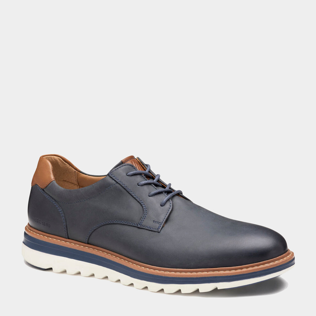 Johnston & Murphy - Braxton Plain Toe Navy