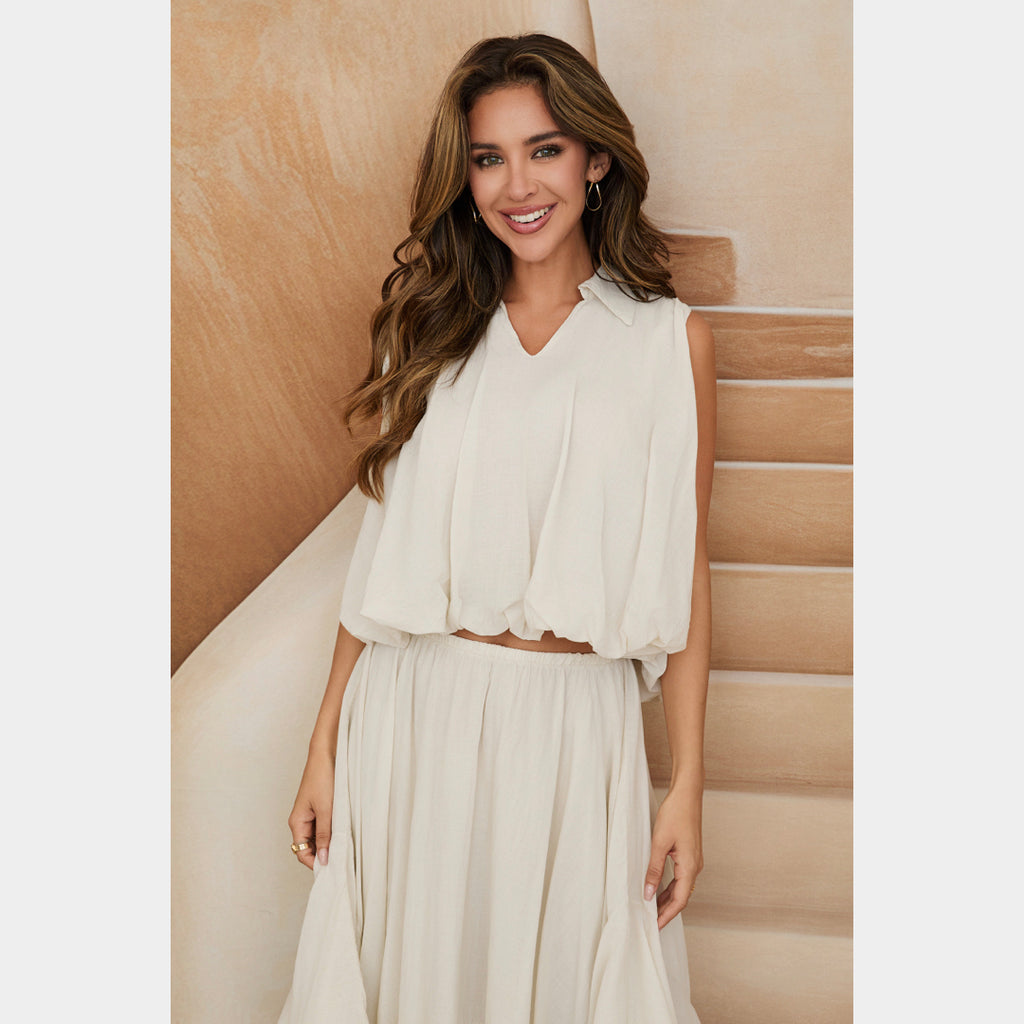 MILIO MILANO - Cotton Bubble Top