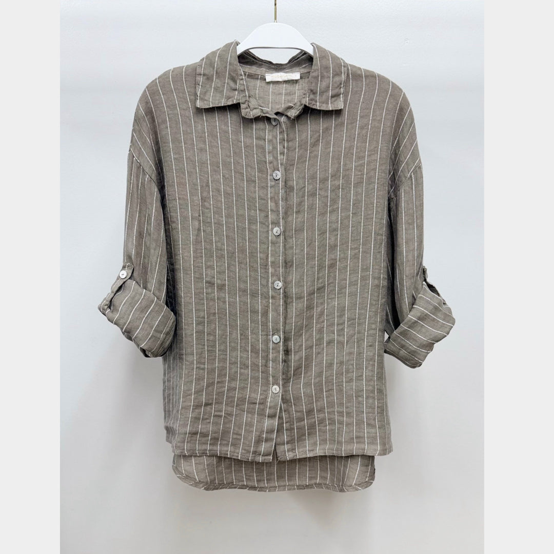 MILIO MILANO - Linen Buttondown