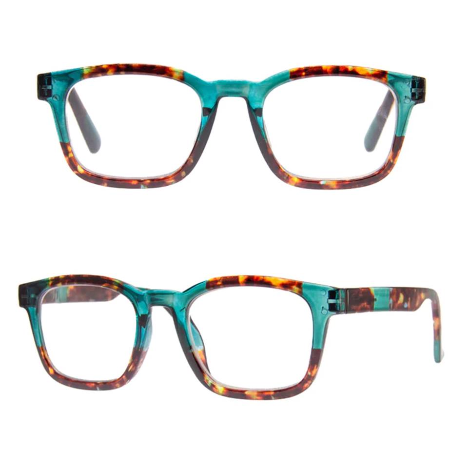 AJ Morgan - Classic Unisex Readers, Interview - 1.50, TORTOISE / TEAL image