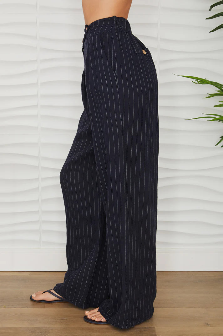 MILIO MILANO - Linen Pinstripe Trouser image 3