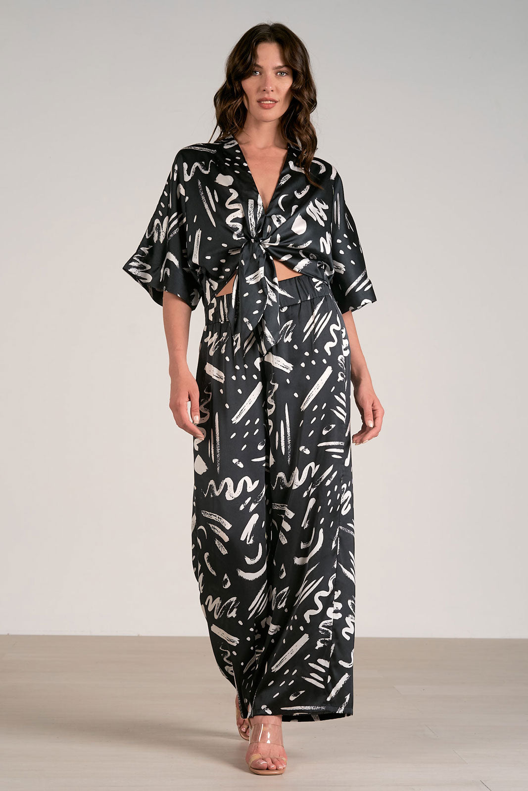 Elan - 3/4 Sleeve Tie Top image 0