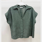 MILIO MILANO - Collard V-Neck Buttondown
