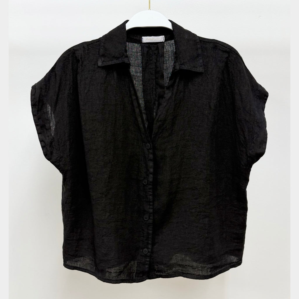 MILIO MILANO - Collard V-Neck Buttondown
