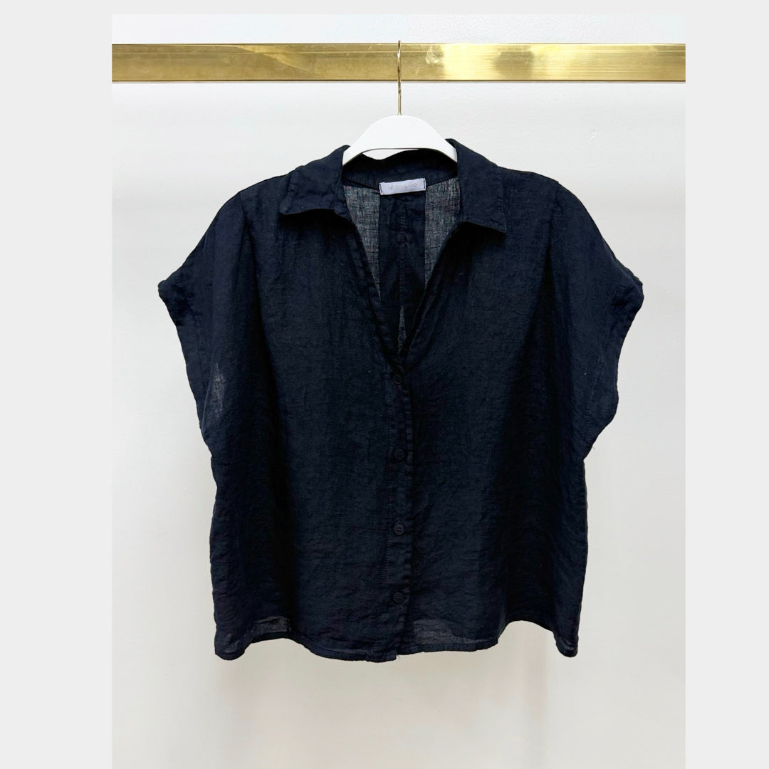 MILIO MILANO - Collard V-Neck Buttondown