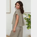 MILIO MILANO - Collard V-Neck Buttondown