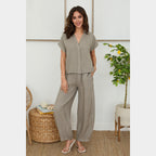 MILIO MILANO - Collard V-Neck Buttondown
