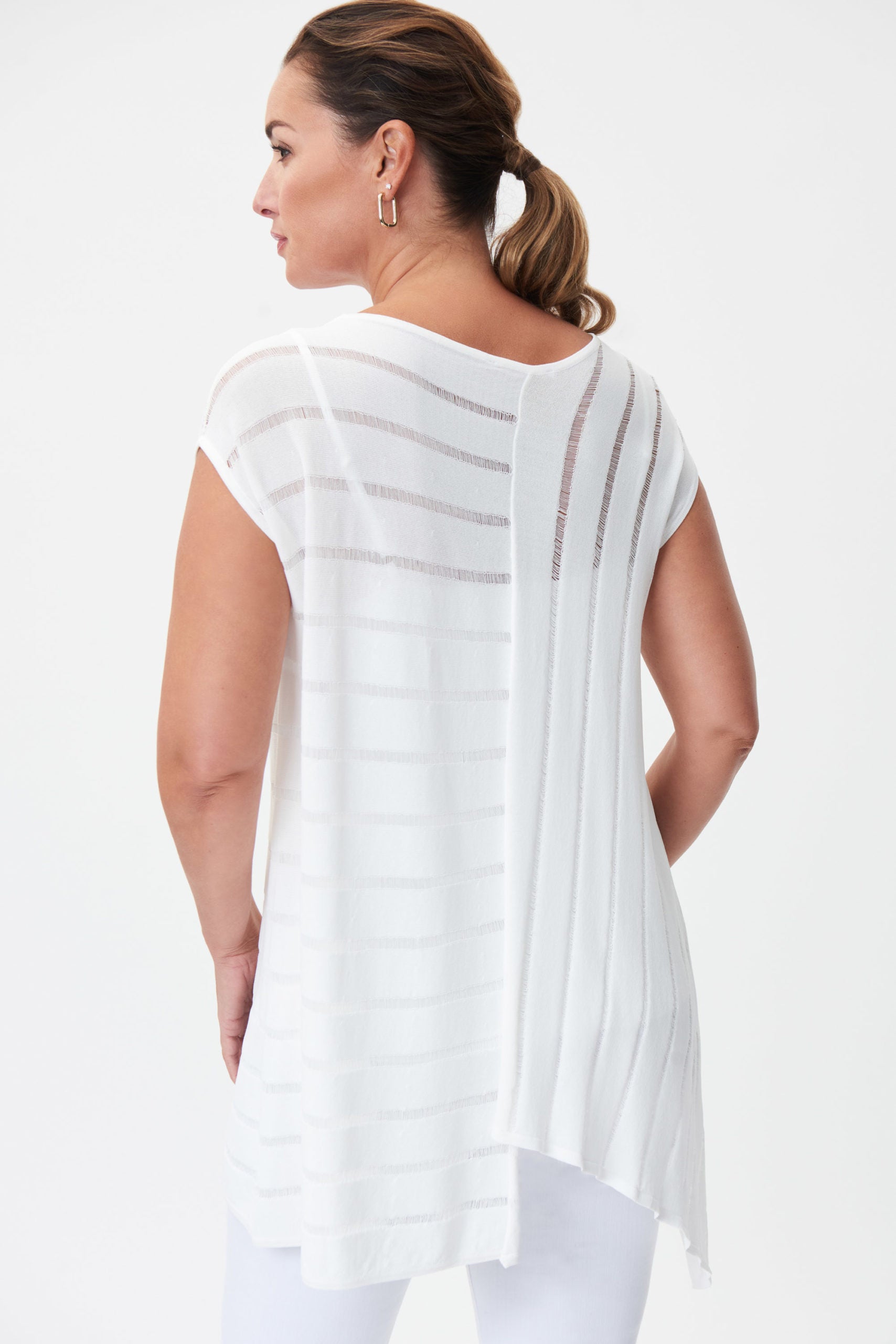 Joseph Ribkoff - Asymmetric Hem Twin Set Tunic image 5