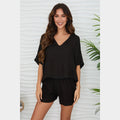 MILIO MILANO - Linen Dolaman Sleeve Top