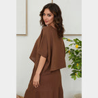 MILIO MILANO - Linen Dolaman Sleeve Top