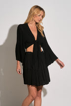 ELAN - Bell Sleeve Tie Front Top image 1