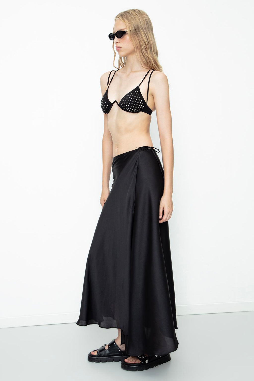 BSL - Envelop Satin Midi Skirt image 10