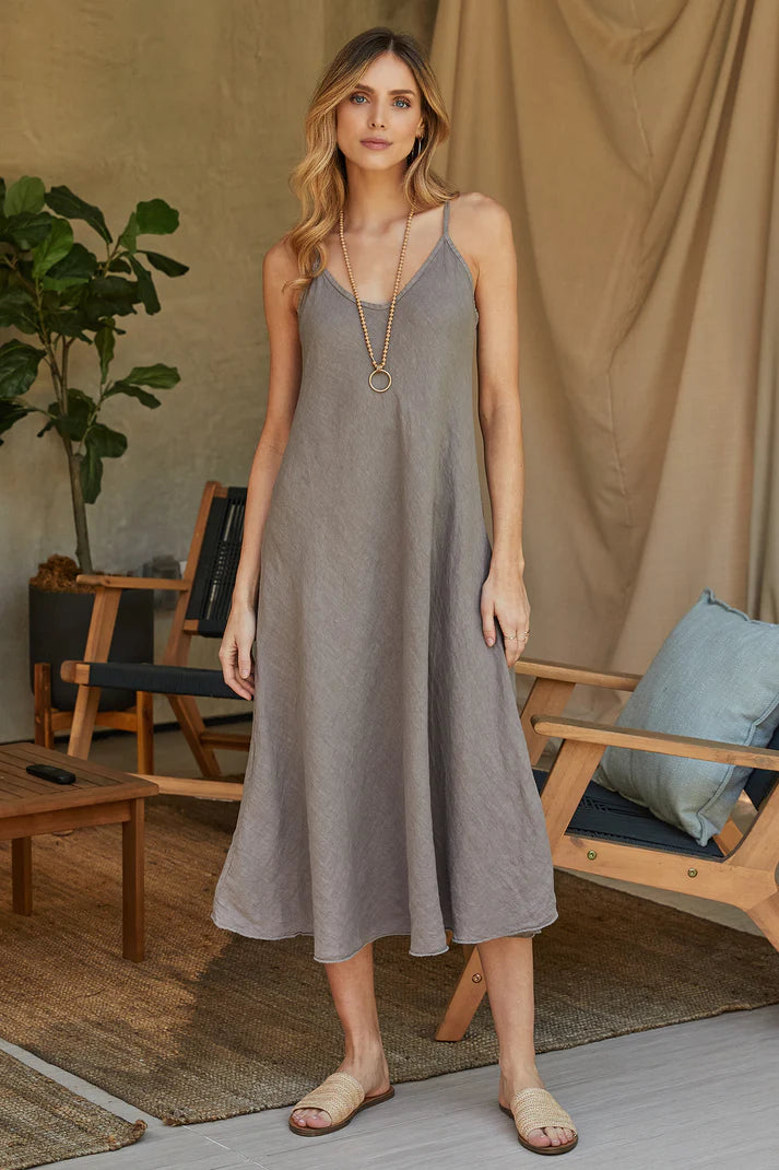 MILIO MILANO - Linen Maxi Slip Dress image 0
