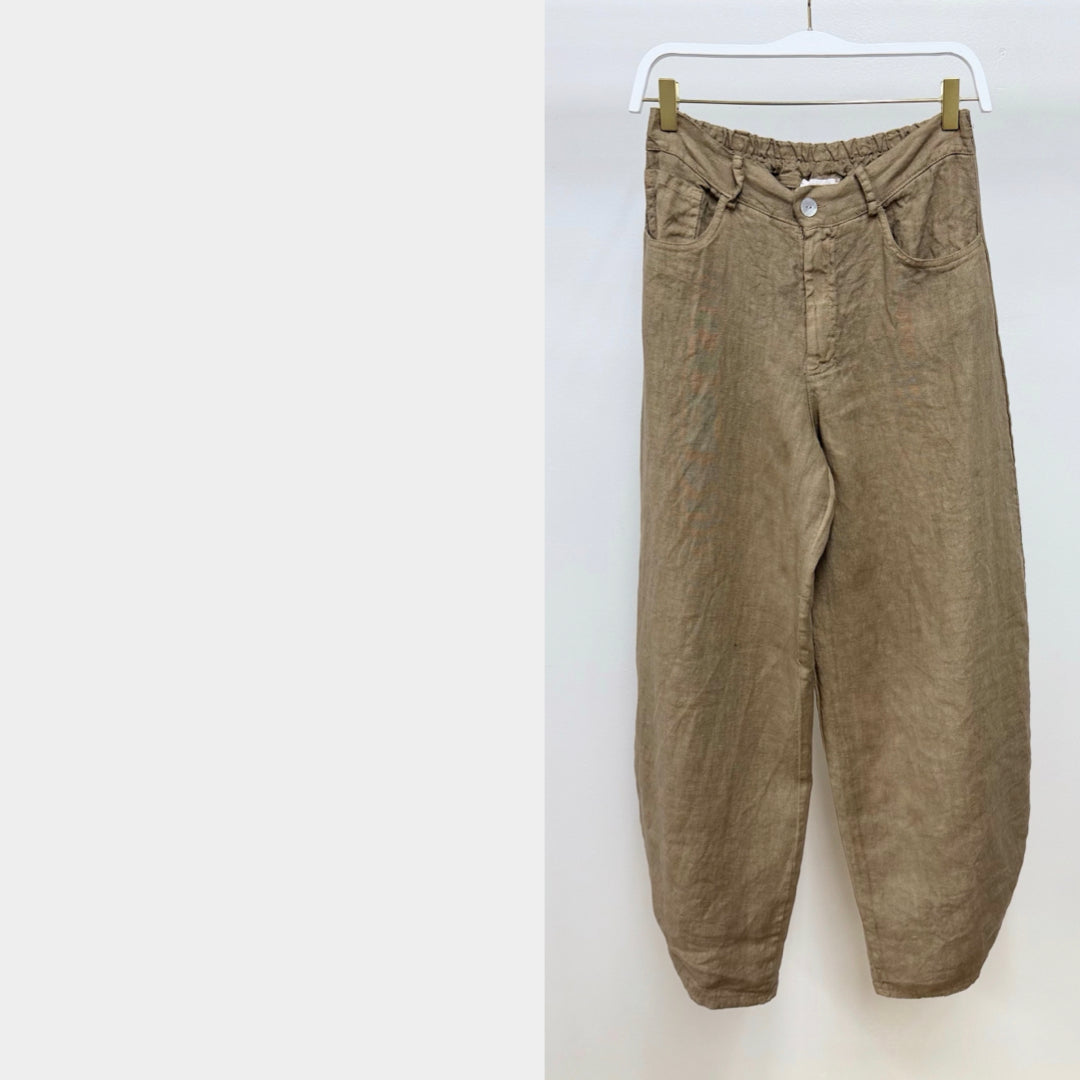 MILIO MILANO - Linen Barrel Pants