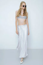 BSL - Envelop Satin Midi Skirt image 14