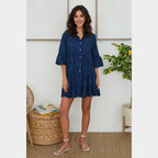 MILIO MILANO - Eyelet Tunic Dress