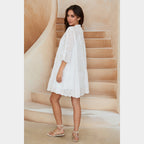 MILIO MILANO - Eyelet Tunic Dress
