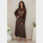 MILIO MILANO - Fuzzy Crochet Crop Sweater