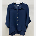 MILIO MILANO - Button Down Gauze Top