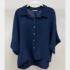 MILIO MILANO - Button Down Gauze Top