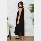 MILIO MILANO - Halter Linen Maxi Dress