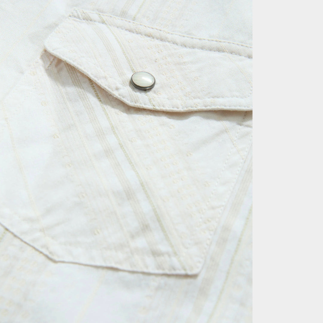 FLAG AND ANTHEM - Hueyton Textured Western Shirt