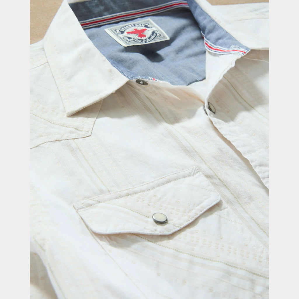 FLAG AND ANTHEM - Hueyton Textured Western Shirt