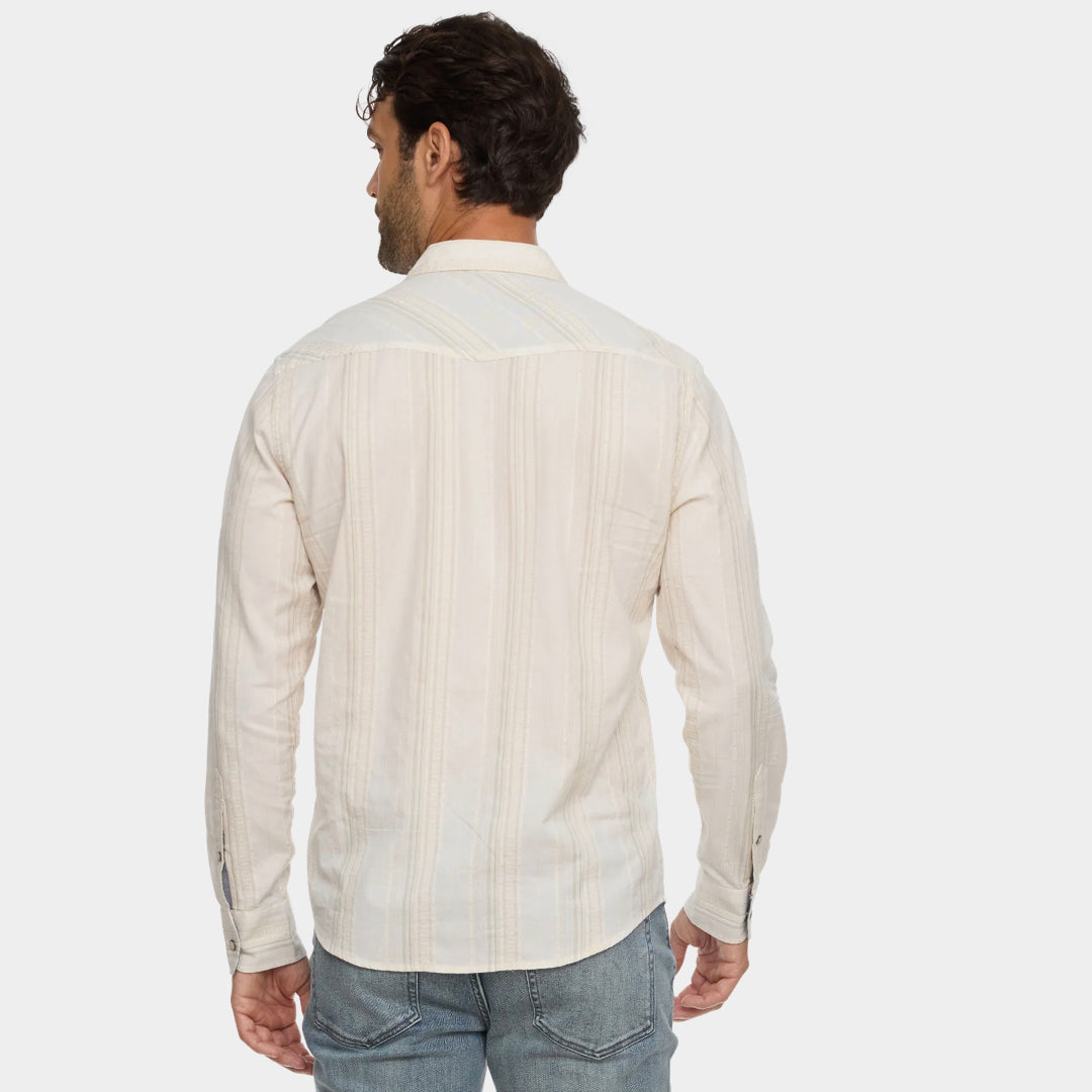 FLAG AND ANTHEM - Hueyton Textured Western Shirt