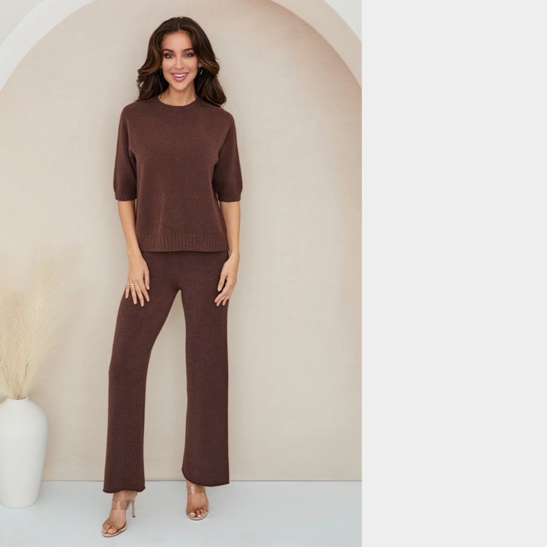 MILIO MILANO - High Waist Knit Pants