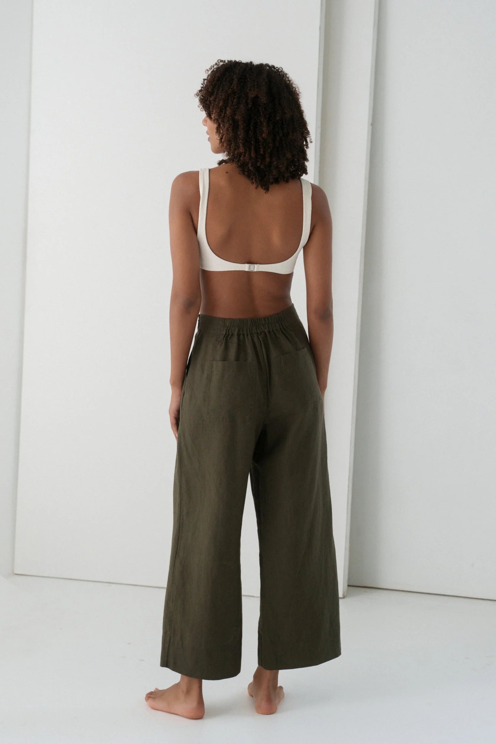 LILLY - PILLY - Ivy Linen Crop Pants